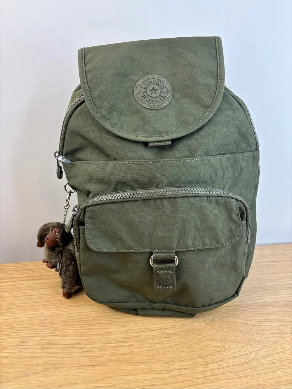 Kipling Queenie Small Backpack in the color Jaded Green Tonal NWOT‎